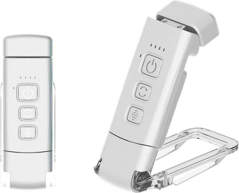 UlisemMini Clip-on Augenschutz Leselicht, tragbar, leicht und wiederaufladbar, flexible Leselampe mit 3 Lichtfarben, gee...