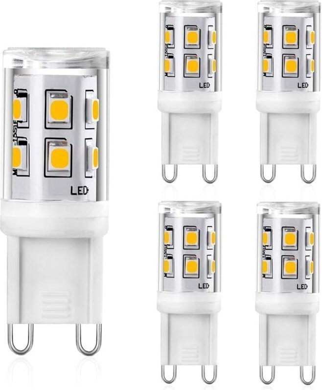 Ymyny - G9 led 2 w, 20 w, 25 w, G9-Halogen-Äquivalent, 200 lm, Warmweiß 3000 k, LED-Glühbirne G9-Lampe, cri 80, 360-Grad...