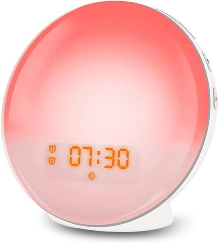 Lichtwecker – Einschlafhilfe – Lichtwecker – Wecker – Digitaler Wecker – Naturgeräusche