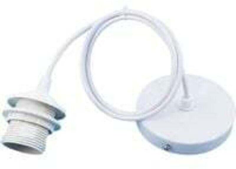 Odipie - E27-Hängelampenfassung, E27-Hängelampen-Zubehör, E27-Hängelampen-Zubehör mit 1 m Kabel, für Bar, Café, Bekleidu...