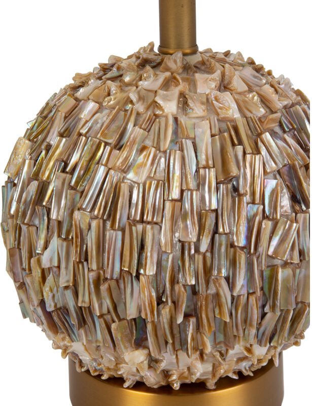 Tischlampe 26X26X38 Metall Gold/Perlmutt