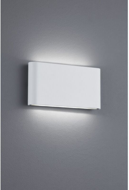 Iperbriko - Rechteckige Wandleuchte Thames ii Led Double Emission IP54 Weiß L17 cm Trio Lighting