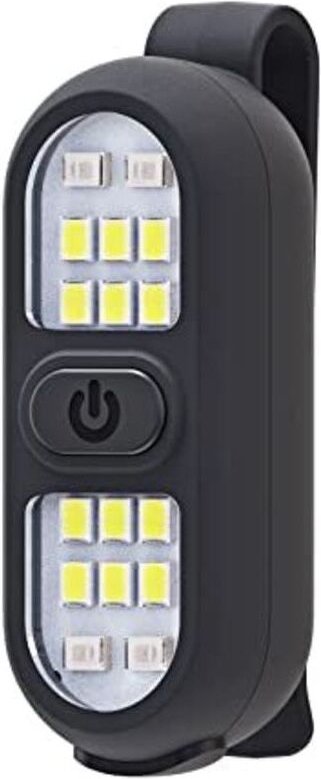 Ansteck-Taschenlampe, Lauflicht für Läufer, wiederaufladbare Sicherheitsleuchte für nächtliche Spaziergänge, Freisprechl...