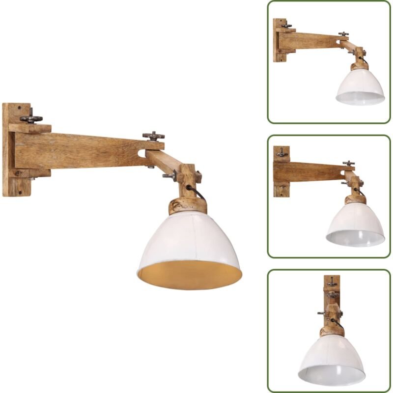 vidaXL Wandleuchte 25 W Weiß E27