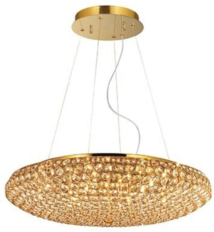 King - 12 Licht große Decke Anhänger Gold, G9 - Ideal Lux