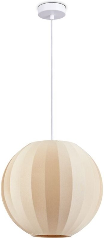 Hängelampe Pendellampe Wohnzimmer Schlafzimmer Esszimmer Modern Nylon E27 Beige, Pendelleuchte - Typ 3 - Paco Home