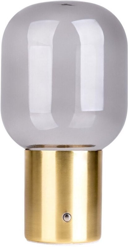 Thumbnail - Naeve ALBERO Wiederaufladbare dimmbare LED-Tischlampe in zylindrischer Form, Messing, 2800 K, Berührungssensor