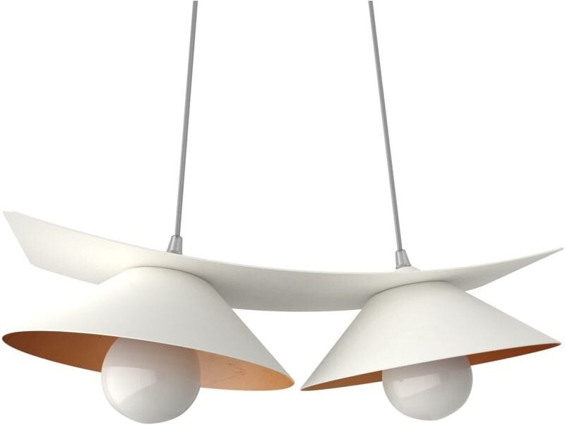 Miller Pendelleuchte X2 Blatt Weiss - Lumicom