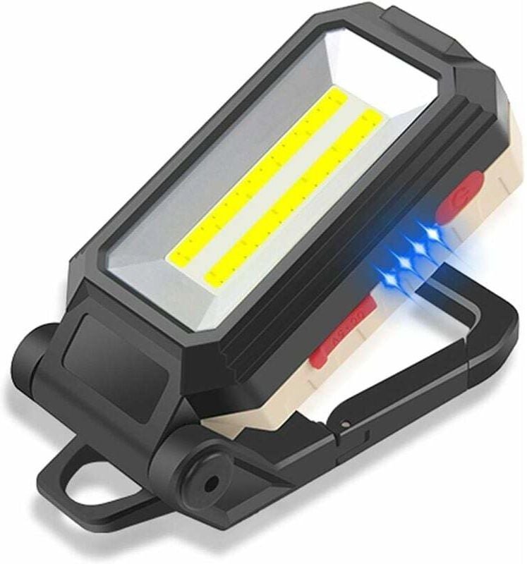 COB-Arbeitsleuchte, über USB wiederaufladbarer tragbarer LED-Strahler mit Magnet für Autoreparatur, Angeln, Camping, Ang...