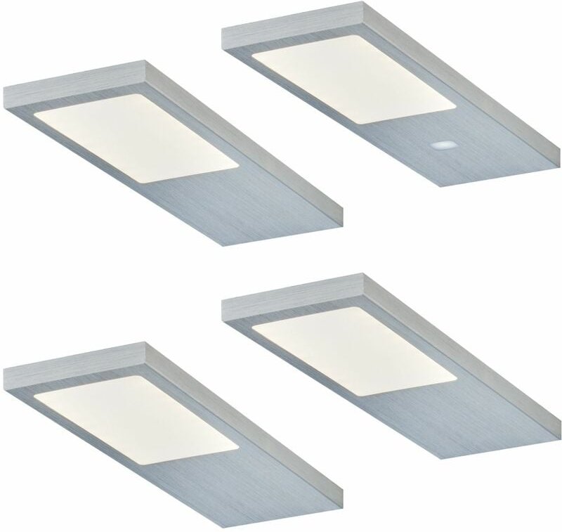 Led Unterbauleuchte Küche 4x4 w, Küchenleuchte Gamma warmweiss
