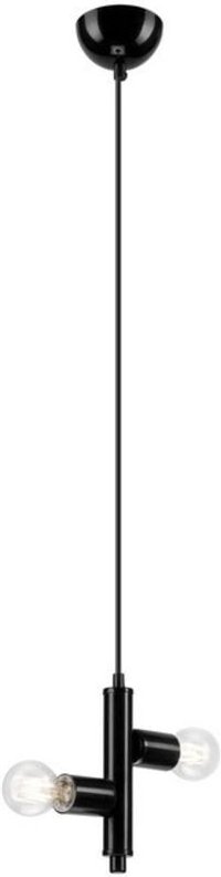 Lamkur Lighting - Lamkur Linda Modern Mehrarm-Pendelleuchte Schwarz, 2x E27