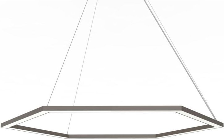 Esagono sospensione Ø90 monocolore lucido