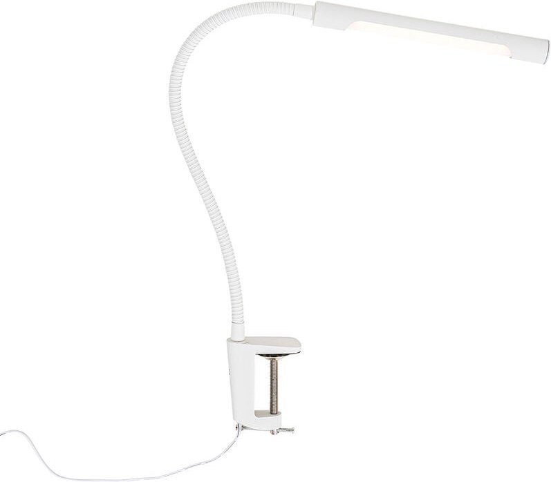 Klemm-Schreibtischleuchte weiß inkl. led mit Touch-Dimmer - Lionard