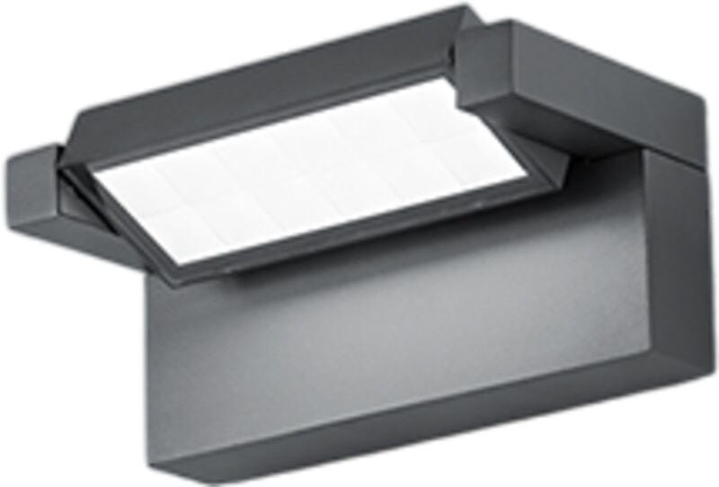 Display – 20-W-LED-Wandleuchte, Farbtemperatur 3000–4000 K, 340° verstellbar, 1750 lm, Schutzart IP65, 20,5 cm, Anthrazi...