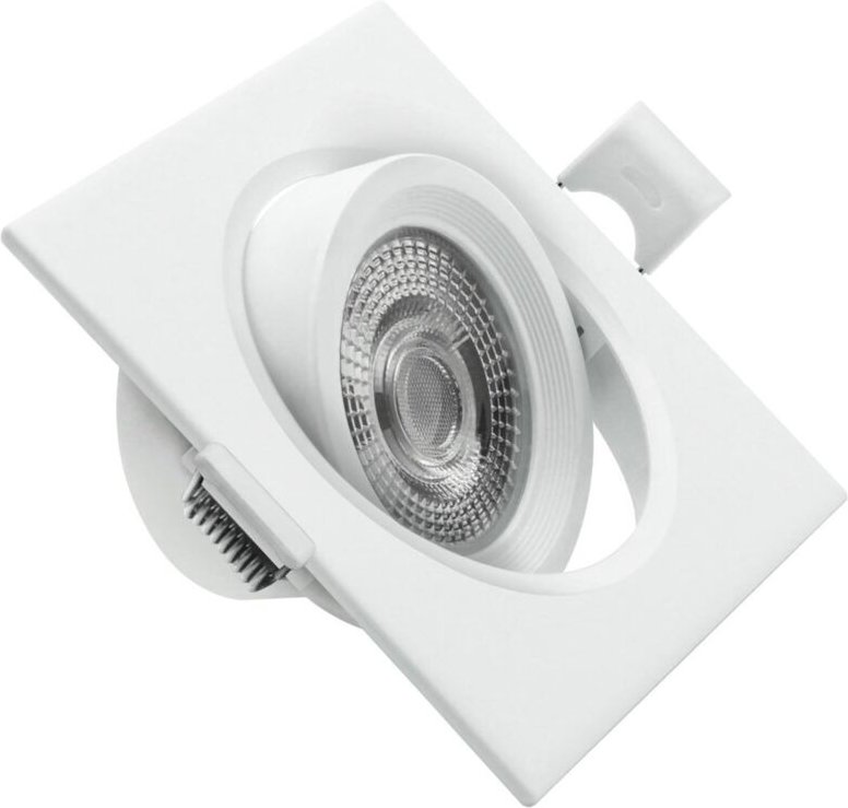 Matel - Gerahmter, schwenkbarer LED-Ring (7 w, 3 cct, 560 lm), IP20, 9 x 9 x 3,8 cm, weiße Farbe