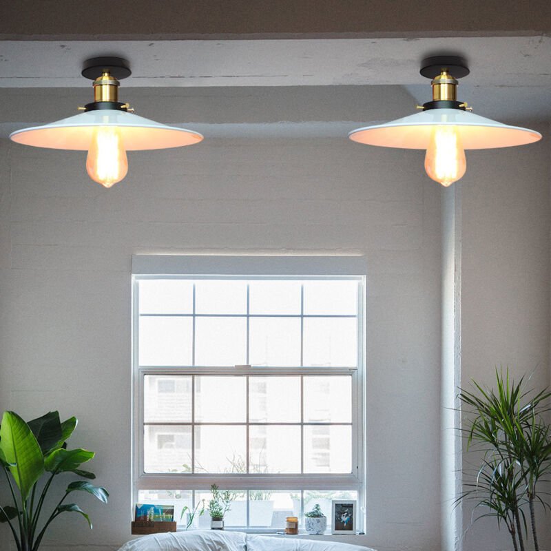 Vintage Regenschirm Deckenleuchte Industrielle Deckenlampe E27 Eisen Copperhead Lampenschirm für Esszimme Bar Esszimmer ...