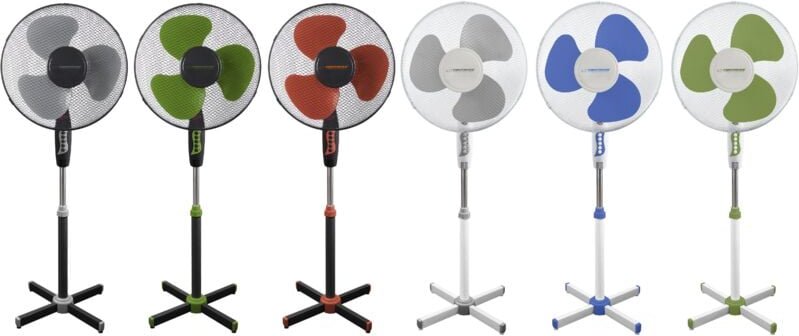 Esperanza standventilator 16 zoll hurricane black