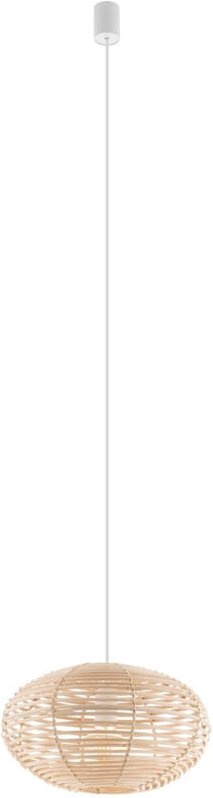 Hängelampe aus Rattan, 1 E27, Naturholz, Nowodvorski 11153