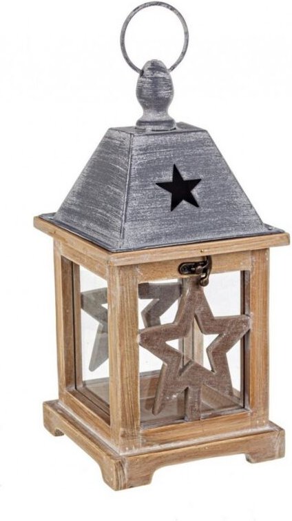 Iperbriko - 8x Alinka Holz Nat c Laterne