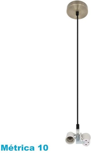 Arm. Anhänger Gesicht 2xe27 Leder m10 regx10x10 cm