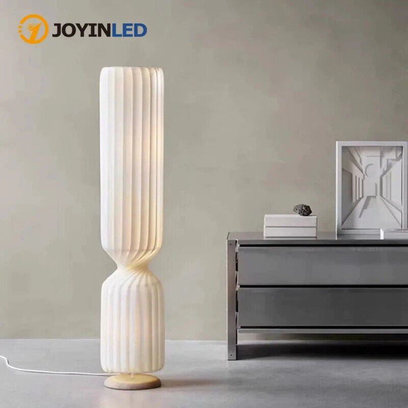 Wabi-Sabi nordische Seiden-Stehlampe, 100 cm hoch – LED-Stehlampe für Wohnzimmer, Schlafzimmer oder Leseecke