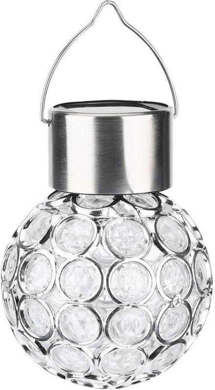 Kugellichter, 2 Stück bunte LED-Hängelampen, automatisches Aufladen, solarbetriebene Kugellichter für die Gartendekorati...