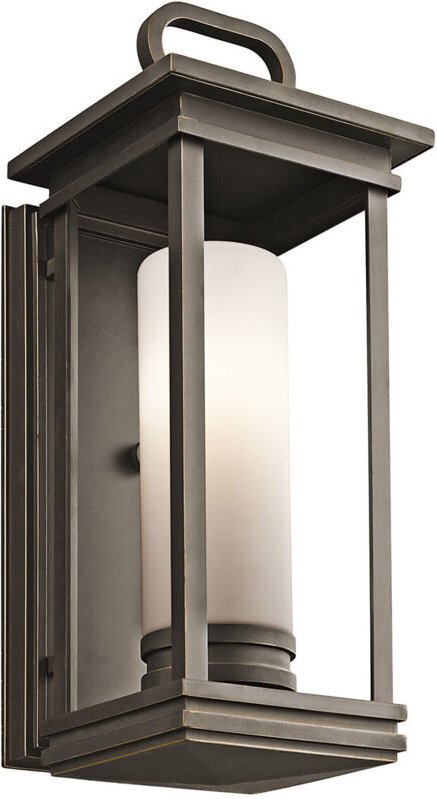 Elstead - South Hope - 1 leichte mittelgroße Außenwandlaterne Bronze IP44, E27