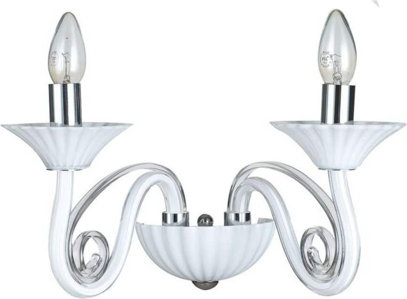 Verona - Moderne Wandleuchte Weiß 2 Licht, E14 - Italux