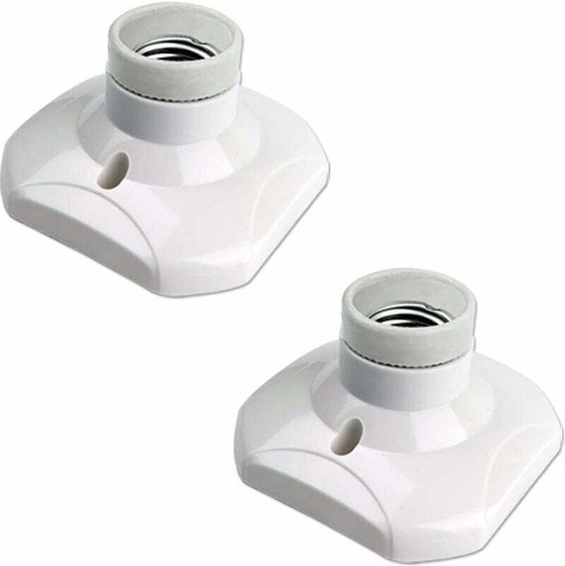 YMYNY E27-Schraub-Deckenleuchtenfassung für Innenwandlampen, AC 230 V, E27-LED-Lampenfassung, Kunststoffsockel, E27-Fass...