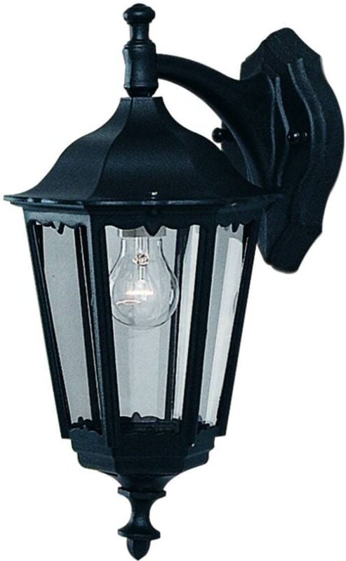 Searchlight Bel Aire - 1 Licht Outdoor DownLantern Light Schwarz IP44, E27