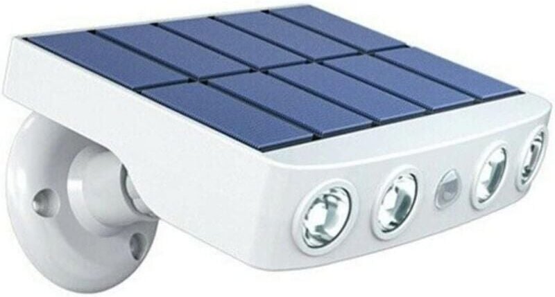Wasserdichtes Solarlicht für den Außenbereich, einstellbar mit Bewegungsmelder – Hochwertiges Schnellladepanel – 4 kaltw...