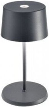 Olivia pro mini dunkelgraue wiederaufladbare und dimmbare LED-Tischleuchte