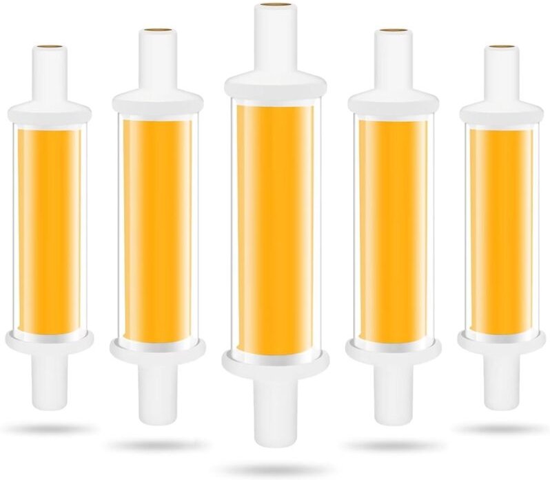 Jusch - R7S-LED-Glühbirne, 78 mm, 4,2 w. R7S-LED-Leuchtmittel, entspricht 50 w Halogenlampe, warmweißes Licht, 3000 k, 6...