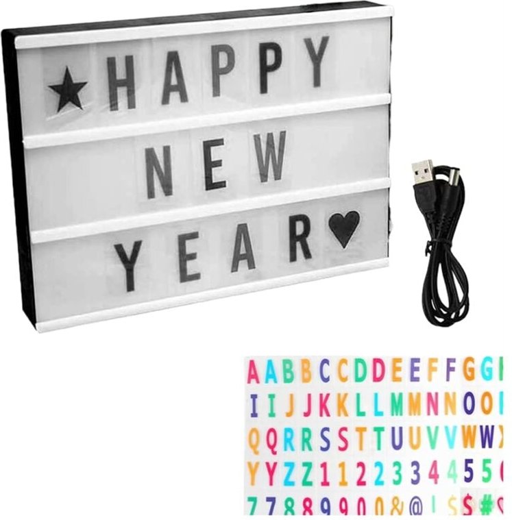 Kino-Leuchtkasten, personalisierte Neonschilder, warmweiße LED-Leuchtkasten