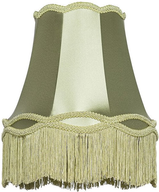 Stofflampenschirm grün 30 cm - Oma