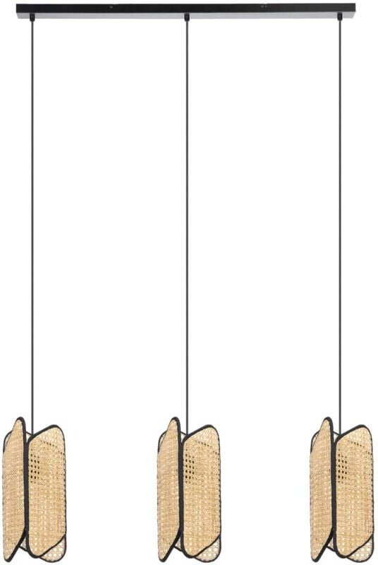 Pendelleuchte 'Bassiola' aus Holz für Wohnzimmer & Esszimmer von Lucande