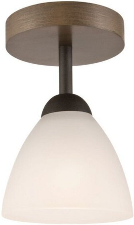 Lamkur Adriano Halbbündiges Licht, Glasschirm, Sonoma, 1x E27