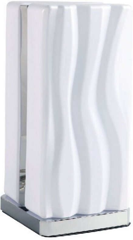 Inspired Mantra - Arena - Tischleuchte 8W LED Weiß IP20 3000K, 1080lm, poliertes Chrom, weißes Acryl