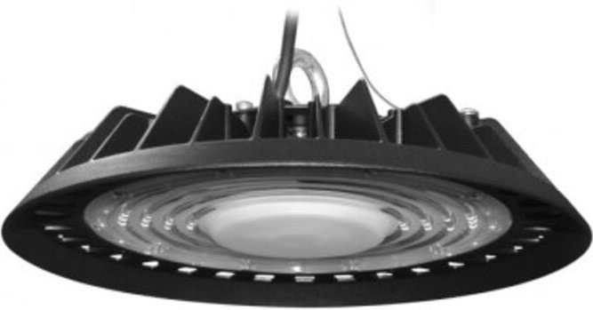 Hochregallampe schwarz STRIKE II ECO IP65 Ø308 x 72mm - 150W - 16050Lm