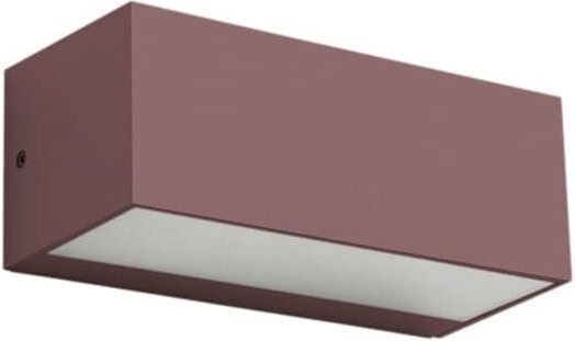 Ara rechteckige braune Außenwandleuchte für E27-Glühbirne