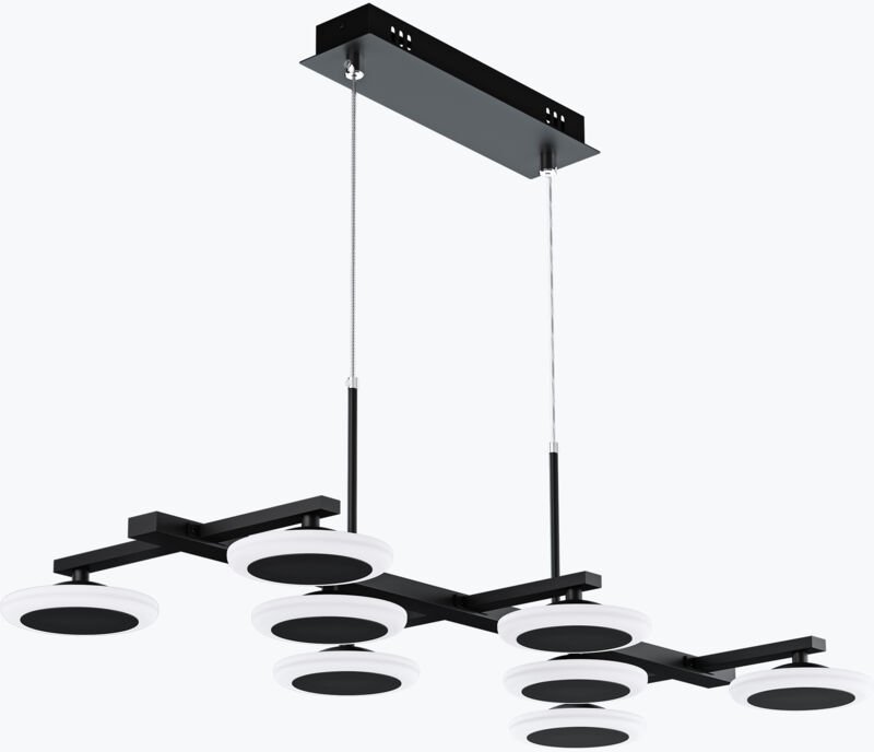 Mai&mai - Pendelleuchte Esstisch 72cm led Hängelampe für Esszimmer, dimmbar Hängeleuchte mit Fernbedienung, 32W matt Sch...