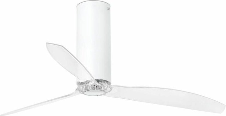 Energiespar Deckenventilator Tube Weiß glänzend