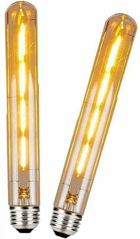 Jalleria 2 Packungen T30 E27 lange Röhren-LED-Glühbirne, Edison Retro Vintage dekorative Röhrenlampen 4 W (ersetzt 40 W ...