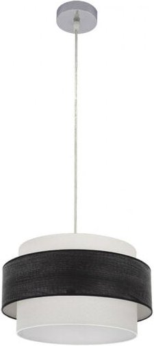 Senko - Pendelleuchte myriam 1xe27 chrom/schwarz holz regx40x40 cm