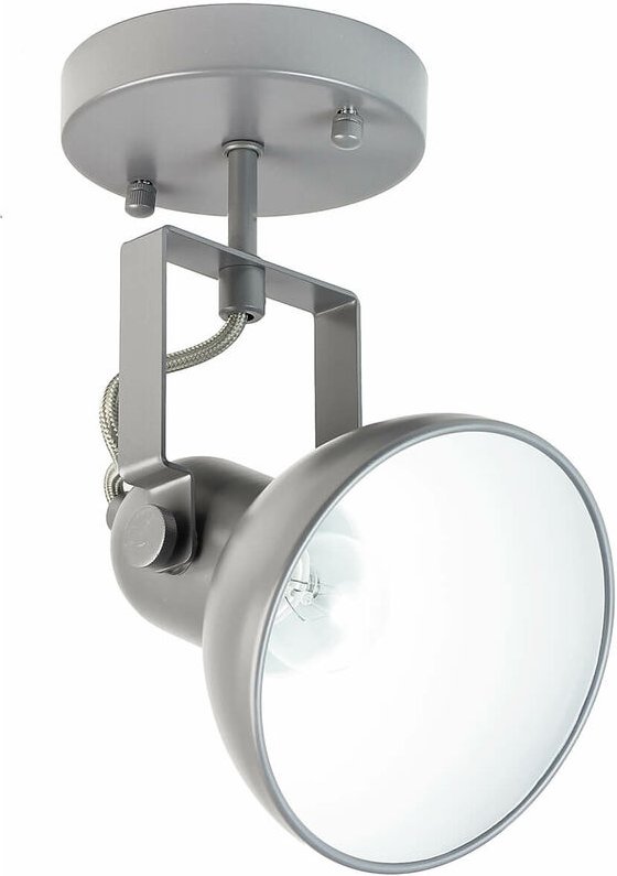 Retro Spot Lampe Decke Anthrazit E14 Deckenstrahler