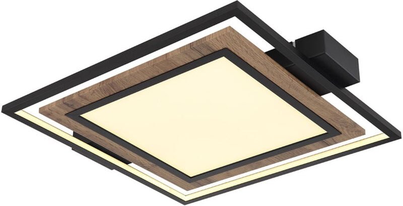 Thumbnail - Globo - Deckenlampe Deckenleuchte Wohnzimmerlampe 3 Stufen Holzoptik led Esszimmerlampe