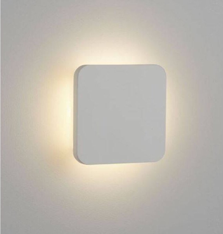 Searchlight Gypsum - LED Innenwandleuchte lackierbarer weißer Einbauputz