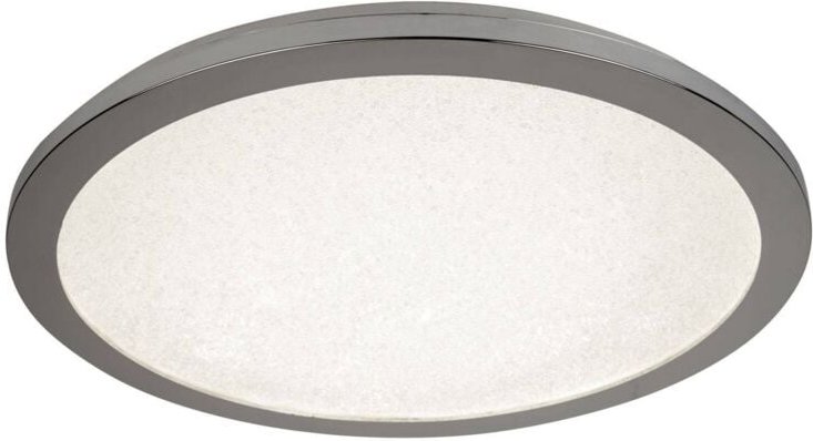 Searchlight - Flush - Integriertes led 1 Licht Badezimmer Chrom, Weiß IP44