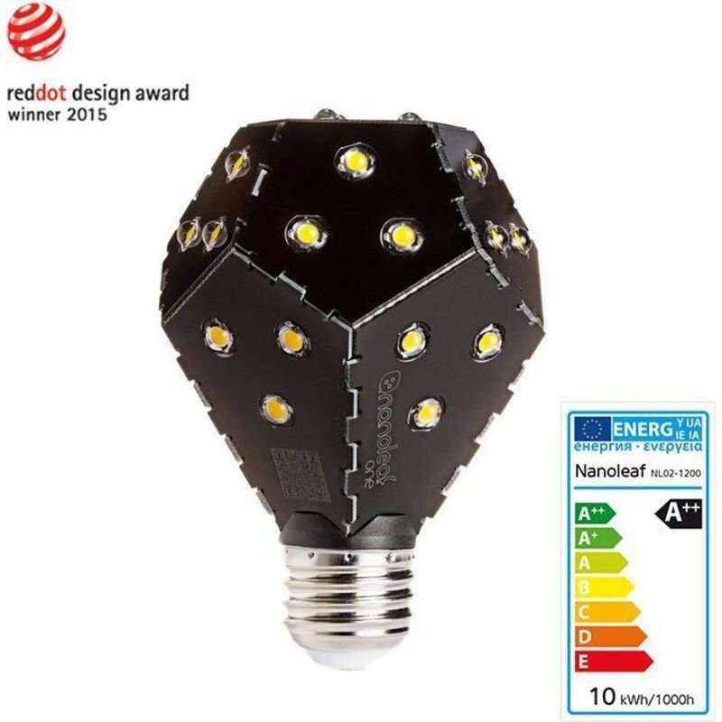 Nanoleaf LED-Lampe E27 60W Schwarz Warmweiß