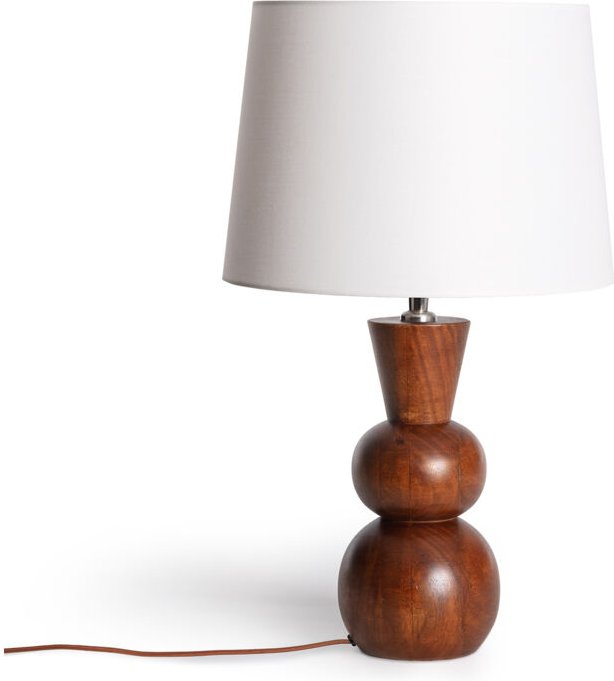 Tischlampe aus Holz Vinda Iluzzia Natürlich